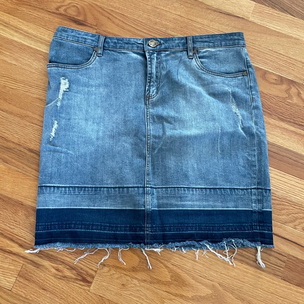 Kut from the kloth denim pencil skirt